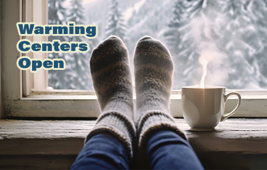 Warming Centers to Open Tuesday, January 20th