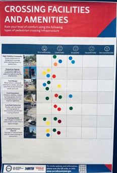 Rate Your Level of Comfort - Crossing Facilities and Amenities