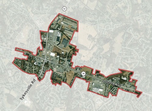 GIS photo of Freedom Area centered on RT 26
